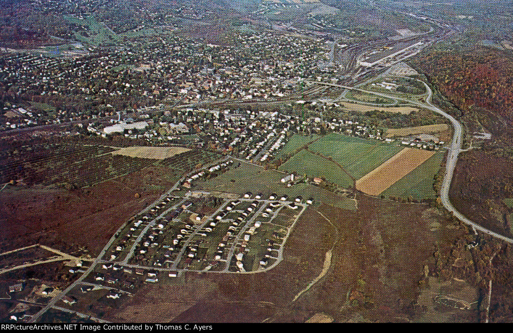 Aerial View of Hollidaysburg, Pennsylvania, c. 1968